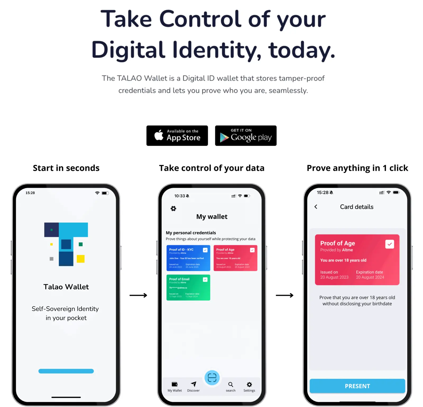 Talao Wallet available for deployment on iOS and Android